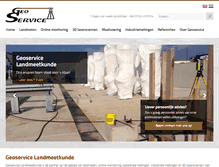 Tablet Screenshot of geoservice-landmeetkunde.nl